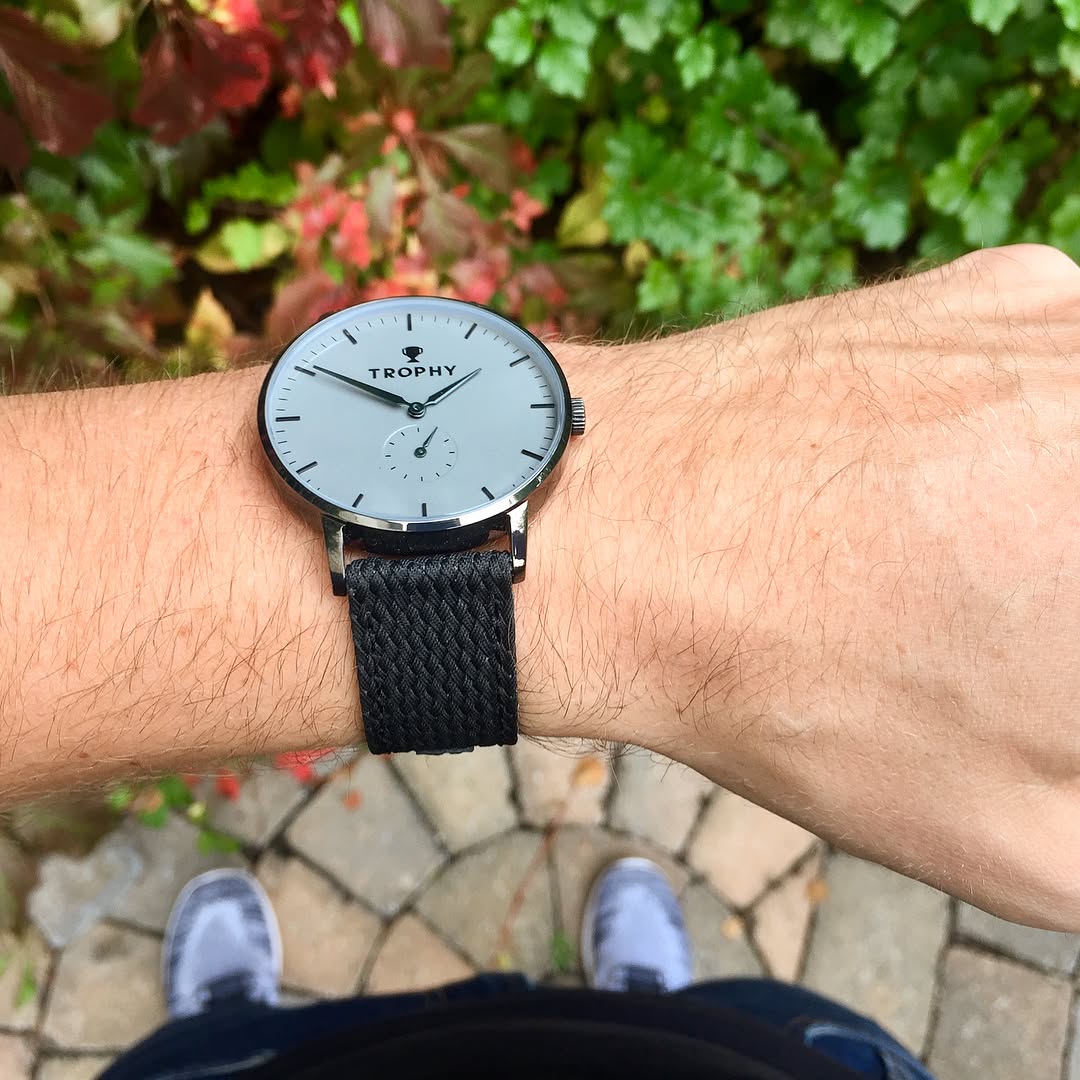 Gunmetal / Black Perlon - Trophy Watch Company