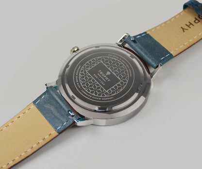 Blue & White / Blue Leather - Trophy Watch Company